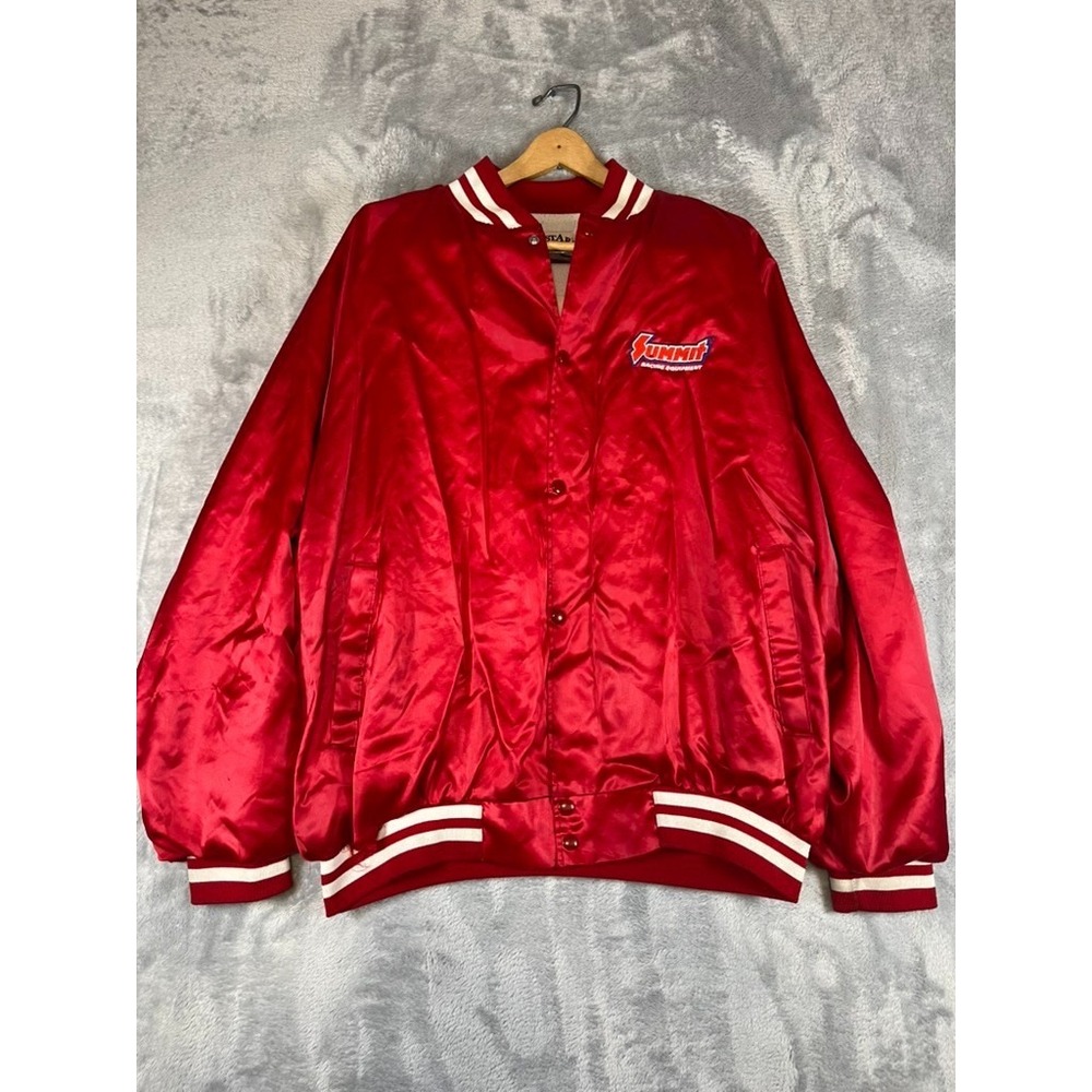 SUMMIT Racing Red Designer JACKET, Waterproof, Elastic Cuffs & Waist Made in USA